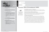 Love, the Greatest Gift - juniorpowerpoints.org to love one another the way Jesus loves us. Teacher Enrichment ... songbooks, heart-shaped plate/serving trays, world map, pushpins
