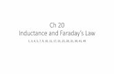 Ch 20 Inductance and Faraday’s Law - Faculty Websites in ...faculty.etsu.edu/espino/courses/GP2/ch20notes.pdf · Ch 20 Inductance and Faraday’s Law 1, 3, 4, 5, 7, 9, 10, 11, 17,