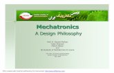 Mechatronics Workshop;Mechatronics A Design Philosophy by Amir … ·  · 2012-10-16ISEE 2006-ISME 2006 ... Science and Technology Mechatronics Laboratory Mechanical Engineering