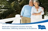 Medicaid Compliant Income Annuity Refresher; …© 2010 Standard Insurance Company • Deplete savings accounts • Long Term Care Insurance • Many Americans will end up on Medicaid