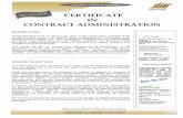 CERTIFICATE IN CONTRACT ADMINISTRATION - … SURVEYING DIVISION INTRODUCTION Various standard forms of contract are used in the procurement of projects in the private and public sectors.