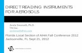 DIRECT READING INSTRUMENTS FOR AEROSOLSflaiha.wildapricot.org/Resources/Documents/Conferences/2012 Fall... · DIRECT READING INSTRUMENTS FOR AEROSOLS Avula Sreenath, ... New trends