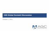 IAB Global Summit Discussion€¦ · IAB Global Summit Discussion October 1, 2014 . 2 I. Market Overview A. IPO and Public Markets B. M&A and VC Markets II. Selected Digital Media