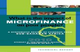 What is the impact of microfinance on poor people? - gov.uk · What is the impact of microfinance on poor people? a sysTemaTic review of evidence from ... books. We also contacted