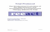 The Randomised Evaluation of the Effectiveness and ... · The Randomised Evaluation of the Effectiveness and Acceptability of Computerised Therapy (REEACT) Trial ... Zion CRC 339