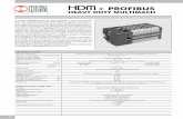 + PROFIBUS - METAL WORK HDM + profibus.pdf · 20 HEAVY DUTY MULTIMACH + PROFIBUS TECHNICAL DATA The HDM+PROFIBUS system has been designed in such a way that the pneumatic input terminal