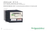 ATV312 PROFIBUS DP S1A10386 01 - Schneider Electric · S1A10386 2354235 11/2008 Altivar 312 Variable speed drives for asynchronous motors PROFIBUS DP communication manual 10/2009