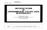 INTERPRETATION OF ENVIRONMENTAL ISOTOPE HYDROLOGY … 0116... · iaea-116 vic library 0« 000002 « 006673' interpretation of environmental isotope hydrology report of a panel sponsored
