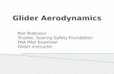 Glider Aerodynamics - Soaring Safety · Glider Aerodynamics Ron Ridenour Trustee, Soaring Safety Foundation FAA Pilot Examiner Glider Instructor