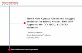 Three New Optical Dissolved Oxygen Methods for RDO® …€¦ ·  · 2015-06-25Three New Optical Dissolved Oxygen Methods for RDO® Probe: EPA ATP Approval for DO, BOD, ... • Glucose/Glutamic