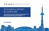 Knowing when to partner - TFSAtfsa.ca/storage/reports/KnowingWhenToPartner2018.pdf · Knowing when to partner ... are considered an effective and value-enhancing source ... significantly