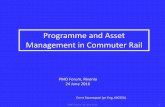 Programme and Asset Management in Commuter Rail · Programme and Asset Management in Commuter Rail PMO Forum, Rivonia ... Unions OK Career Paths ... Transactional Project Leadership