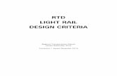 RTD LIGHT RAIL DESIGN CRITERIA Light Rail Design Criteria...RTD LIGHT RAIL DESIGN CRITERIA Regional Transportation District Issued September 2014 Correction 1 Issued December 2014