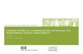 USING PUBLIC FOODGRAIN STOCKS TO ENHANCE …siteresources.worldbank.org/INTARD/825826-1111410553021/23246096/... · USING PUBLIC FOODGRAIN STOCKS TO ENHANCE FOOD SECURITY . Economic