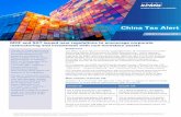 Private Equity Tax Express China Tax Alert - KPMG | US · Corporate Income Tax (CIT) ... the assignment The tax basis of the shares/assets ... proper tax planning of the restructuring