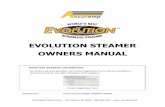 EVOLUTION STEAMER OWNERS MANUAL · MP4008-0910 EVOLUTION STEAMER OWNERS MANUAL ... such as wire brushes, ... The AccuTemp Evolution steamer is designed for installation on …