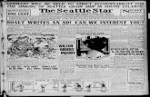 The Seattle Star (Seattle, Wash.) (Seattle, Wash.) 1915-03 ... · The Price of The Star Is The Seattle Star ... the disposition of.Senate Mill 356. ... charge the kida at the Orthopedic