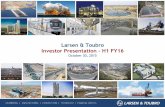 Larsen & Toubro Investor Presentation H1 FY16investors.larsentoubro.com/upload/InvPres/FY2016InvPresInvestor... · Disclaimer This presentation contains certain forward looking statements