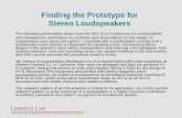 Finding the Prototype for Stereo Loudspeakers - Linkwitz Lab13/Stereo_loudspeakers-room-2.pdf · Finding the Prototype for Stereo Loudspeakers ... RF & Microwave Test Equipment and