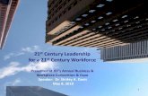 21st Century Leadership for a 21st Century Workforceconvention.jamaicaemployers.com/pdfs/2010/saturday/21st century... · 21st Century Leadership for a 21st Century Workforce Presented