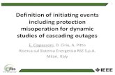 Definition of initiating events including protection misoperation …sites.ieee.org/pes-cascading/files/2016/07/9-Ciapessoni_v2-CFWG... · Definition of initiating events including