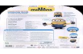 ILLUMINATION ENTERTAINMENT COLLECTOR'S EDITION MINION … · 25 SÄTZE/SOUNDS ORIGINALSTIMME! ... Quickly press his chest twice and Bob will sing a Minion ... the directors Of the