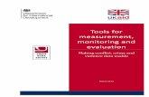 Tools for measurement, monitoring and evaluation€¦ ·  · 2013-10-08In particular, the document highlights how raw data and statistics can be transformed into information, and