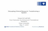 Disrupting Clinical Research: Transforming a System - … clinical... ·  · 2014-06-06Disrupting Clinical Research: Transforming a System ... Completed Long-Term Opioid Data Uses
