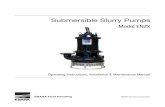 Submersible Slurry Pumps - Ebara Pump Submersible Slurry Pump ENZX Operating, Installation and Maintenance Contents Section Page Safety Information and Warning ...