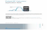 Pulsed RF Calculator - Rohde & Schwarz Pulsed Signals Application Note Pulsed RF Calculator 1MA240_0e 5 Figure 2-2: Line Spectrum Display of the same -20 dBm pulsed signal as above