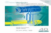 -Products for Refrigeration and Air Conditioning Industry · Catalogue 40 / Date 03/04 40 RAC-Products for Refrigeration and Air Conditioning Industry Quick Connectors Check Valves