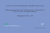 Local Government Audit Service Management of … · Local Government Audit Service Management of Sickness Absence ... provides independent scrutiny of the financial ... VFM Unit 1