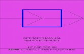 OPERATOR MANUAL RADIOTELEPHONY HF SSB … MANUAL RADIOTELEPHONY HF SSB RE2100 SAILOR COMPACT 2000 PROGRAMME FOR YOUR INFORMATION All information and illustrations in this manual are