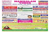 MAMBALAM TIMESmambalamtimes.in/admin/pdf/1463827397.22.05.16.pdf · Chandi homam; 12.30 p.m: Poornahuthi; 1 p.m: ... Vasanthakokilam sang songs in ragas Navarasa Kannada, Asaveri,