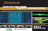 CENTER FOR FOOD SAFETY ENGINEERING - … CFSE Annual Newsletter.pdfNOTE FROM THE DIRECTOR The Center for Food Safety Engineering (CFSE) at Purdue University was established in 2000