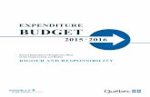 Expenditure Budget 2015-2016 - Annual Expenditure ... 2015 2016 Annual Expenditure Management Plans ... ANNUAL EXPENDITURE MANAGEMENT PLANS OF THE DEPARTMENTS AND BODIES ... Annual