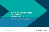 Expenditure budget 2016-2017 - Estimates and Annual 2017 Estimates and Annual Expenditure Management Plans ... The forecast capital expenditures of the National ... chapter A-23.1),