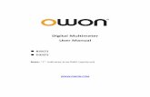 OWON Digital Multimeter User Manual - Eleshop · Digital Multimeter User Manual ... Web: Mail: service@owon.com.cn. General Warranty Lilliput warrants that the product will be free