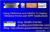 ClickOnce and XBAPs - Guy Smith-Ferrier · Select Build | Publish CustomerCare1 ... In the CustomerCare2 web page click on the Install button ... (MAGE) The Manifest ...