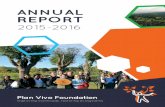 ANNUAL REPORT - Plan Vivo Foundation · Annual Report 2016 People and livelihoods Ethical climate services Watersheds Ecosystems Biodiversity Participation Adaptation Community Rights