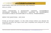 ICAN PUBLIC SECTOR ACCOUNTING AND FINANCE ...starrygoldservices.com/icanknow16/icanpsafnovwk5qa.pdfTOPIC: BUDGETING & BUDGETARY CONTROL, GOVERNMENT ADVANCES, PENSION & GRATUITY, AUDITING