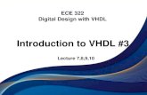 Introduction to VHDL #3vvakilian/CourseECE322/LectureNotes/... · California State University VHDL Modeling Styles-Dataflow Modeling Dataflow modeling- describes how data moves through