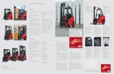 Standard Equipment/Optional Equipment Features - linde … · Standard Equipment/Optional Equipment Standard Equipment Linde twin drive pedals to control forward/reverse travel and