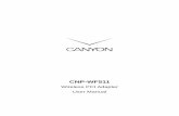 CNP-WF511 user manual - EN - canyon-tech.com€¦ · Thank you for purchasing CANYON CNP-WF511. ... Profile The Profile tab adds, removes, ... CNP-WF511 user manual - EN.doc