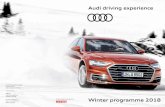 Audi driving experience - Audi Deutschland · Audi driving experience D 85045 Ingolstadt ... ourselves. It’s the joy of ... racing driver Rahel Frey tells a few stories from her