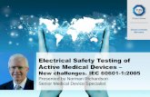 Electrical Safety Testing of Active Medical Devices - TUV … · Electrical Safety Testing of Active Medical Devices ... Quiet Baby incubator, audiometer High definition Ophthalmological