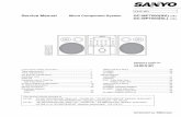 Service Manual Micro Component System - …diagramasde.com/diagramas/audio/Sanyo DC-MP7500.pdfExploded view & Parts list (CD mechanism) .....9 IC block diagram & description .....10