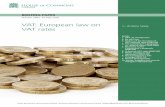 VAT: European law on VAT ratesresearchbriefings.files.parliament.uk/documents/SN02683/SN02683.pdf · 5 VAT: European law on VAT rates : Over the last 25 years there have been a number