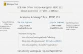 Academic Advising Office: EERC 131 - Michigan … ·  · 2017-09-07EE majors considering a CS minor or CpE or CS major, ... • CH1000 or CH1150/51/53 or a math/science elective