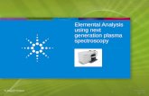 Elemental Analysis using next generation plasma spectroscopy ·  · 2016-09-04Elemental Analysis using next generation plasma spectroscopy . April 22, 2014 ... elemental analysis